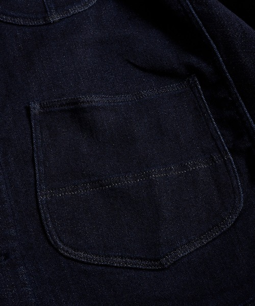 FDMTL（ファンダメンタル）の「FDMTL/ファンダメンタル/COVERALL CAPE RINSE（カバーオール・メンズ・インディゴブルー・1/3/5）」の4枚目の写真