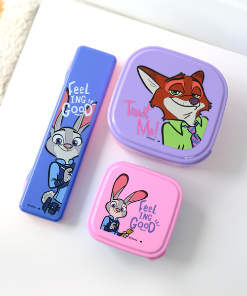 DISNEY/ディズニー〉ZOOTOPIA/ズートピア カラフル シール容器 ランチ