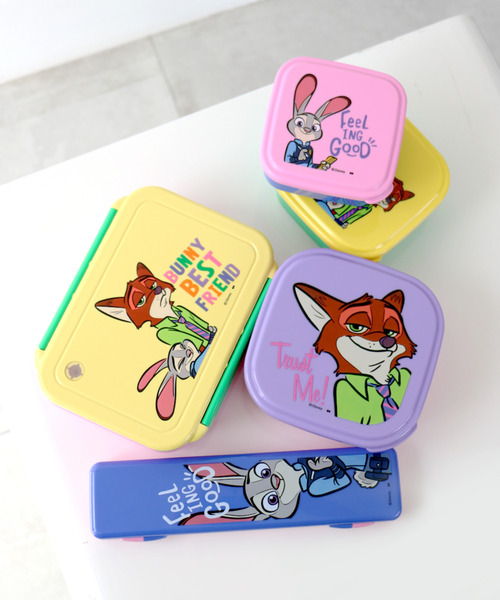DISNEY/ディズニー〉ZOOTOPIA/ズートピア カラフル シール容器 ランチ