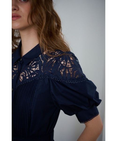 セール】Isabel Lace Belted Dress ケミカルレーススウィッチング