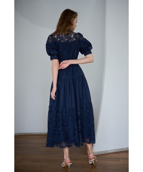 セール】Isabel Lace Belted Dress ケミカルレーススウィッチング