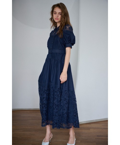 L*a様 Estella.Kエステラケー　ケミカルレーススウィッチングドレス　ワ Isabel Lace Belted Dress ケミカルレーススウィッチングドレス