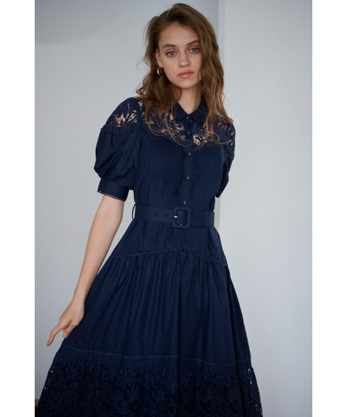 L*a様 Estella.Kエステラケー　ケミカルレーススウィッチングドレス　ワ Isabel Lace Belted Dress ケミカルレーススウィッチングドレス