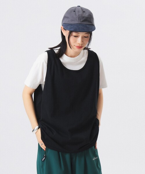 Goodwear（グッドウェア）の「【8/6再値下げ】Goodwear / タンクトップ（タンクトップ・レディース・オレンジ/ブラック/ライトブルー/ミント/イエロー系その他3・L）」の2枚目の写真