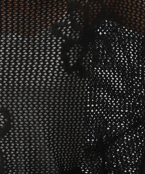 RAGEBLUE(レイジブルー)の「フラワーモチーフ透かし編みニット(ニット/セーター・レディース・ホワイト/ブラック/ブルー・FREE)」の16枚目の写真