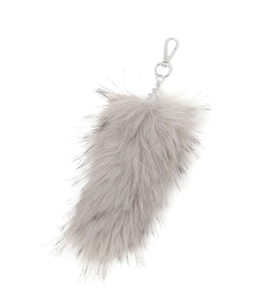 repipi armario（レピピ アルマリオ）の「フェイクファーミニテールチャーム（キーホルダー・キッズ・グレー/ブルー/ホワイト/ピンク/オレンジ系その他/フューシャピンク/ライトグレー・FREE）」の2枚目の写真