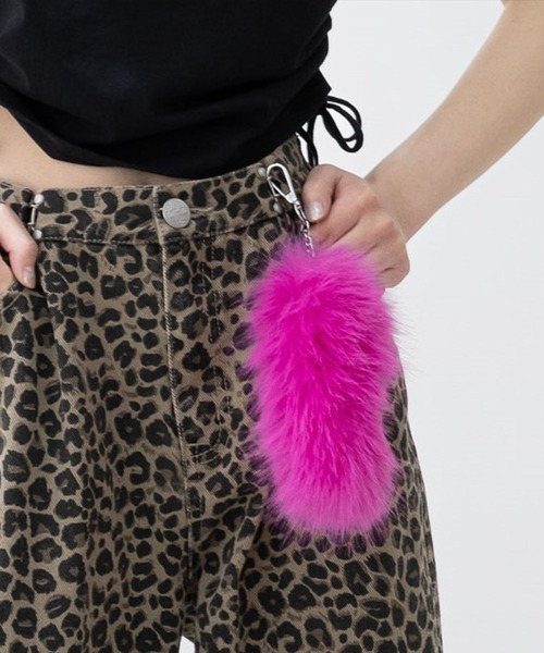 repipi armario（レピピ アルマリオ）の「フェイクファーミニテールチャーム（キーホルダー・キッズ・グレー/ブルー/ホワイト/ピンク/オレンジ系その他/フューシャピンク/ライトグレー・FREE）」の6枚目の写真