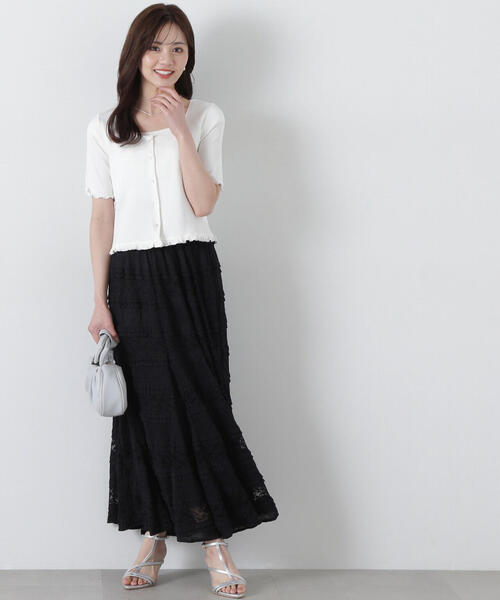 PROPORTION BODY DRESSING(プロポーションボディドレッシング)の「マルチWAYレーススカート / 1215120403(スカート・レディース・ホワイト/ブラック・SMALL/MEDIUM)」の7枚目の写真