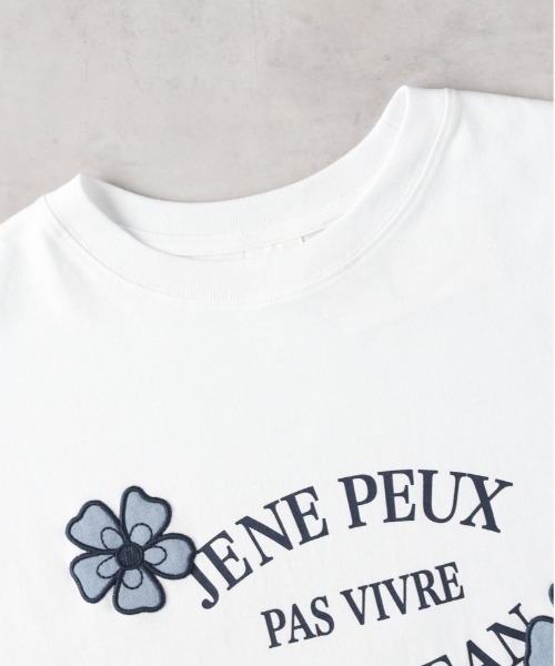 SOMETHING（サムシング）の「【SOMETHING】アネモネパッチワークＴシャツ（Tシャツ/カットソー・レディース・ホワイト・フリー）」の5枚目の写真