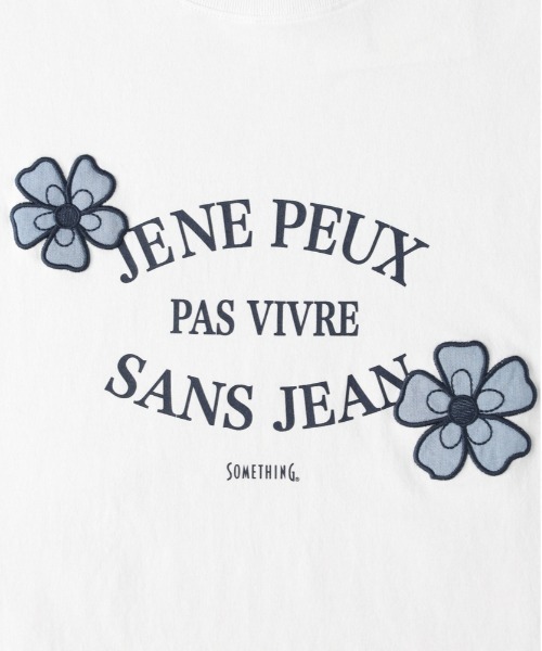 SOMETHING（サムシング）の「【SOMETHING】アネモネパッチワークＴシャツ（Tシャツ/カットソー・レディース・ホワイト・フリー）」の2枚目の写真
