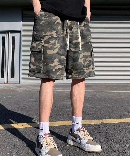 B'day（ビーデイ）の「【 B'day / ビーデー 】カモフラ柄 カーゴハーフパンツ（その他パンツ・メンズ・カモフラージュ・MEDIUM/LARGE/X-LARGE）」の6枚目の写真