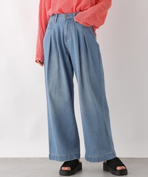 LEPSIM | Wタックワイドデニム 322267(デニムパンツ)
