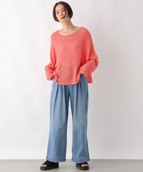 LEPSIM（レプシィム）の「Wタックワイドデニム　322267（デニムパンツ・レディース・ライトブルー/チャコールグレー/ブルー・MEDIUM/LARGE）」の10枚目の写真