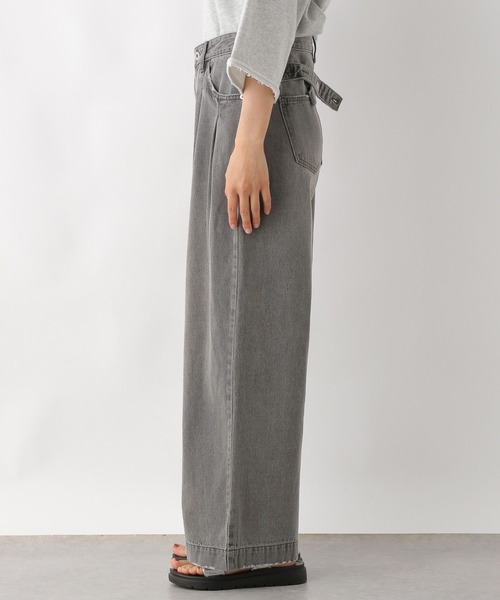 LEPSIM（レプシィム）の「Wタックワイドデニム　322267（デニムパンツ・レディース・ライトブルー/チャコールグレー/ブルー・MEDIUM/LARGE）」の13枚目の写真