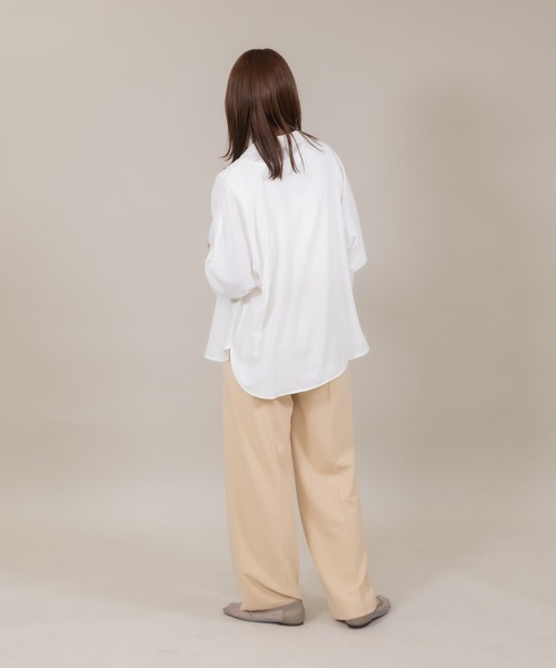 meeny miny（ミーニーマイニー）の「【meeny miny】【UV】ヨガインストラクター監修　美痩着る日焼け止めラフシャツ（シャツ/ブラウス・レディース・ライトベージュ/ライトピンク/ライトブルー/ホワイト・MEDIUM/LARGE）」の13枚目の写真