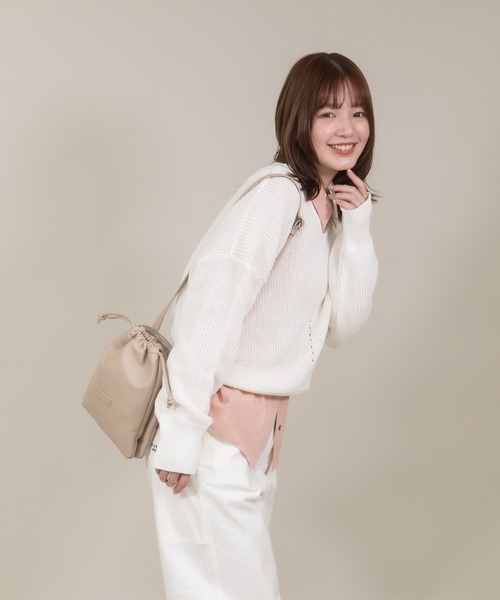 meeny miny（ミーニーマイニー）の「【meeny miny】【UV】ヨガインストラクター監修　美痩着る日焼け止めラフシャツ（シャツ/ブラウス・レディース・ライトベージュ/ライトピンク/ライトブルー/ホワイト・MEDIUM/LARGE）」の18枚目の写真