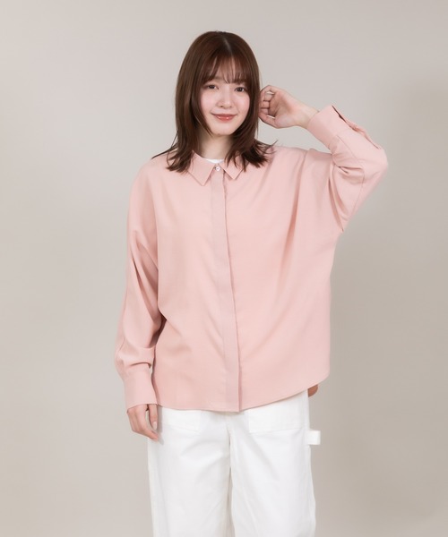 meeny miny（ミーニーマイニー）の「【meeny miny】【UV】ヨガインストラクター監修　美痩着る日焼け止めラフシャツ（シャツ/ブラウス・レディース・ライトベージュ/ライトピンク/ライトブルー/ホワイト・MEDIUM/LARGE）」の19枚目の写真