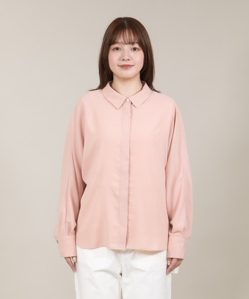 meeny miny（ミーニーマイニー）の「【meeny miny】【UV】ヨガインストラクター監修　美痩着る日焼け止めラフシャツ（シャツ/ブラウス・レディース・ライトベージュ/ライトピンク/ライトブルー/ホワイト・MEDIUM/LARGE）」の20枚目の写真