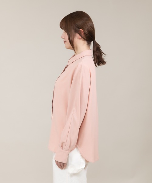 meeny miny（ミーニーマイニー）の「【meeny miny】【UV】ヨガインストラクター監修　美痩着る日焼け止めラフシャツ（シャツ/ブラウス・レディース・ライトベージュ/ライトピンク/ライトブルー/ホワイト・MEDIUM/LARGE）」の21枚目の写真