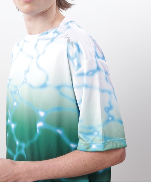 MANASTASH(マナスタッシュ)の「MANASTASH/マナスタッシュ/LITHIUM TIE DYE TOP(Tシャツ/カットソー・メンズ・グリーン/パープル/ブラック・S/M/L/XL)」の9枚目の写真