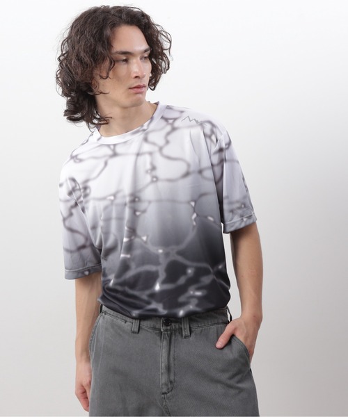 MANASTASH(マナスタッシュ)の「MANASTASH/マナスタッシュ/LITHIUM TIE DYE TOP(Tシャツ/カットソー・メンズ・グリーン/パープル/ブラック・S/M/L/XL)」の13枚目の写真