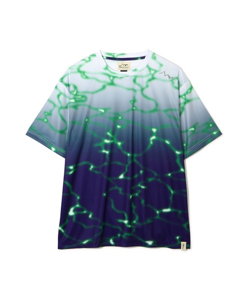 MANASTASH(マナスタッシュ)の「MANASTASH/マナスタッシュ/LITHIUM TIE DYE TOP(Tシャツ/カットソー・メンズ・グリーン/パープル/ブラック・S/M/L/XL)」の15枚目の写真
