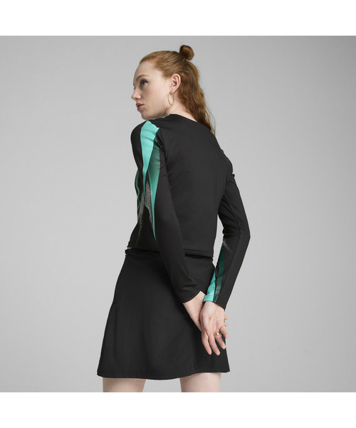 PUMA（プーマ）の「PUMA プーマ ウィメンズ デア トゥ グラフィック 長袖 Tシャツ（Tシャツ/カットソー・レディース・ライトグレー/ブラック・MEDIUM/SMALL/LARGE/X-SMALL）」の5枚目の写真