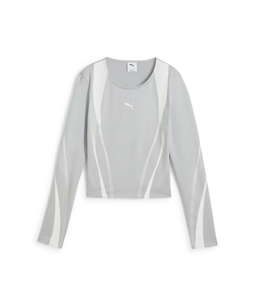 PUMA（プーマ）の「PUMA プーマ ウィメンズ デア トゥ グラフィック 長袖 Tシャツ（Tシャツ/カットソー・レディース・ライトグレー/ブラック・MEDIUM/SMALL/LARGE/X-SMALL）」の13枚目の写真