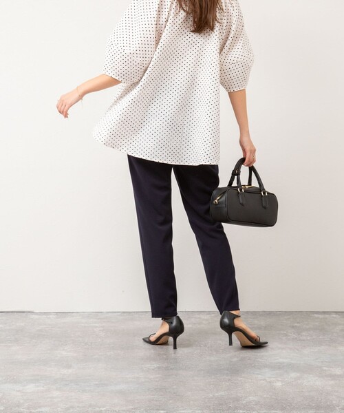 NOLLEY’S(ノーリーズ)の「ウォッシャブルファンクショナルジョーゼットフロントスリットパンツ(その他パンツ・レディース・ブラック/ネイビー・34/40/38/36)」の18枚目の写真