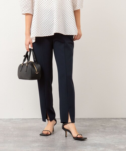 NOLLEY’S(ノーリーズ)の「ウォッシャブルファンクショナルジョーゼットフロントスリットパンツ(その他パンツ・レディース・ブラック/ネイビー・34/40/38/36)」の19枚目の写真