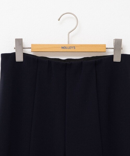 ノーリーズ　ウォッシャブルカットジョーゼットス リットパンツ NOLLEY'S パンツ 「セットアップ対応」ウォッシャブルカット