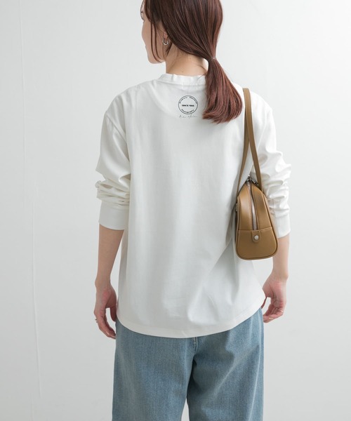 reirie フォトプリントロングスリープTシャツ セール】フォトプリントロングスリーブTシャツ（Tシャツ