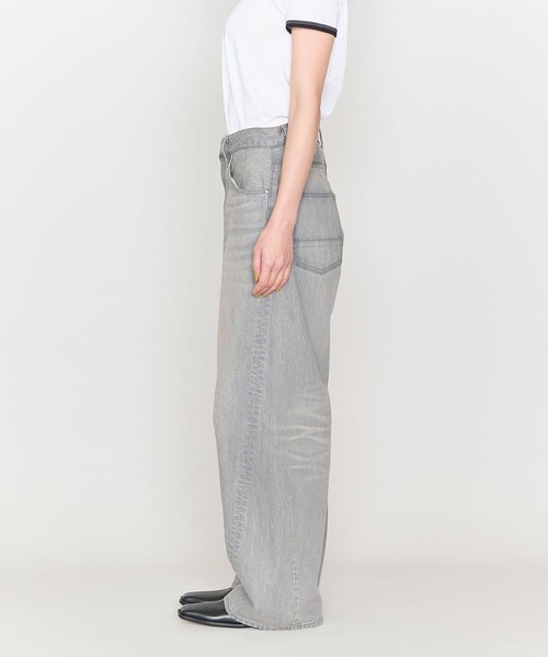 ASTRAET（アストラット）の「ASU CO DNM TWIST WD（デニムパンツ・メンズ・ライトグレー・1/2/3）」の5枚目の写真