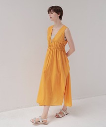 shirring irregular hem dress(シャーリングイレギュラーヘムワンピース)