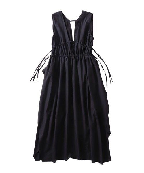 DRESSLAVE(ドレスレイブ)の「shirring irregular hem dress(シャーリングイレギュラーヘムワンピース)(ワンピース・レディース・オレンジ/ブラック・38)」の2枚目の写真