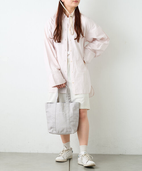 Actually（アクチュアリー）の「Actually キャンバストートバッグ（トートバッグ・レディース・ブラック/ホワイト系その他2/ライトグレー/ホワイト系その他・0）」の13枚目の写真