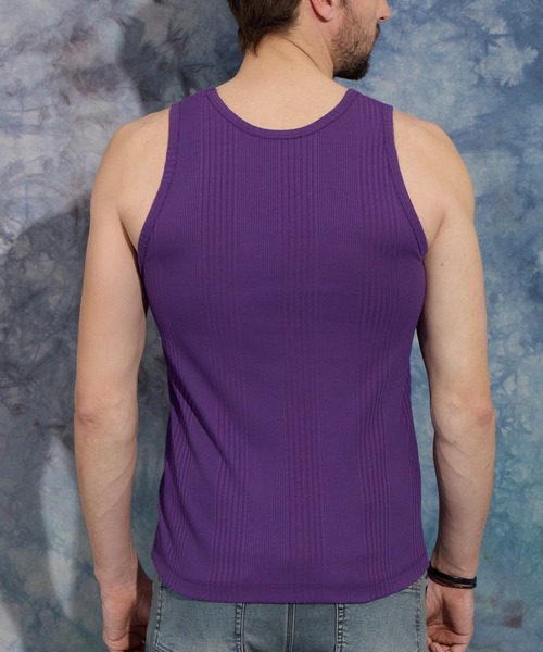 HIDEAWAYS NICOLE（ハイダウェイニコル）の「ロゴプリントタンクトップ（タンクトップ・メンズ・オフホワイト/ブラック/ネイビー/パープル・MEDIUM/LARGE/X-LARGE）」の11枚目の写真