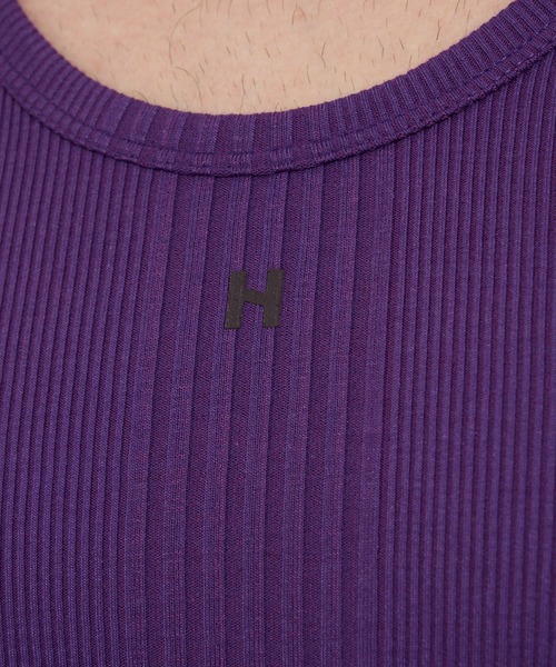 HIDEAWAYS NICOLE（ハイダウェイニコル）の「ロゴプリントタンクトップ（タンクトップ・メンズ・オフホワイト/ブラック/ネイビー/パープル・MEDIUM/LARGE/X-LARGE）」の12枚目の写真