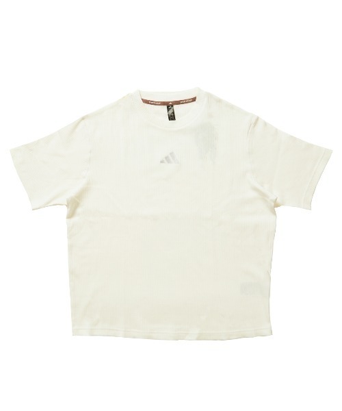 adidas（アディダス）の「【別注】アディダス adidas W LUX CA クロップド リブTシャツ AP 限定コラボ（Tシャツ/カットソー・レディース・ベビーピンク/グリーン/ホワイト・S/M/L/XL）」の9枚目の写真