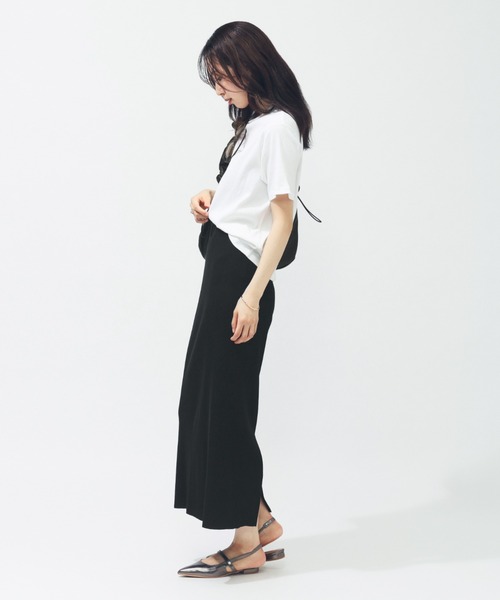 adidas（アディダス）の「【別注】アディダス adidas W LUX CA クロップド リブTシャツ AP 限定コラボ（Tシャツ/カットソー・レディース・ベビーピンク/グリーン/ホワイト・S/M/L/XL）」の22枚目の写真