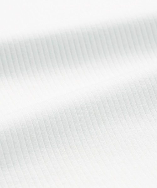 adidas（アディダス）の「【別注】アディダス adidas W LUX CA クロップド リブTシャツ AP 限定コラボ（Tシャツ/カットソー・レディース・ベビーピンク/グリーン/ホワイト・S/M/L/XL）」の12枚目の写真
