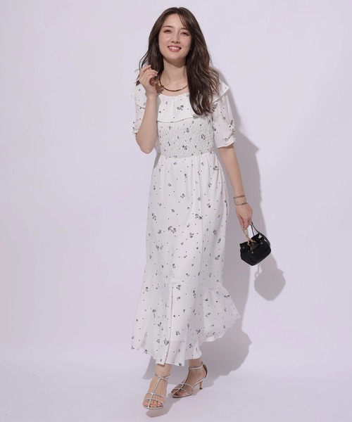 アプワイザーリッシェ リトルフラワーシャーリングワンピース Apuweiser-riche（アプワイザーリッシェ）の「リトルフラワー