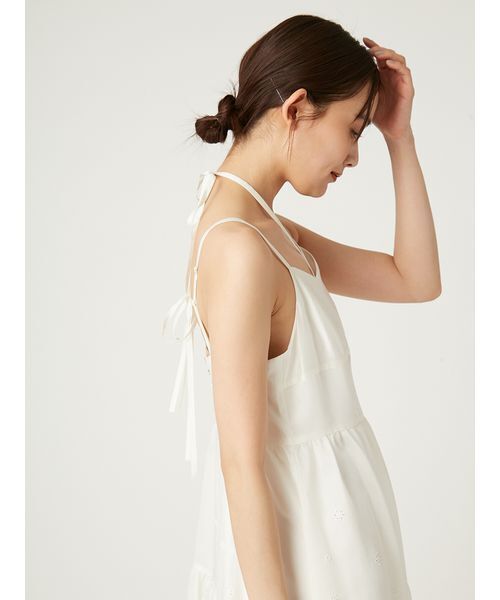 FRAY I.D♡カットワークレースティアードキャミワンピース 今季新作 完売品 フレイ アイディー FRAY I.D カットワークレースティアード