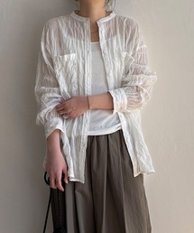 LBC | バックシャーリングロングシャツ(シャツ/ブラウス)