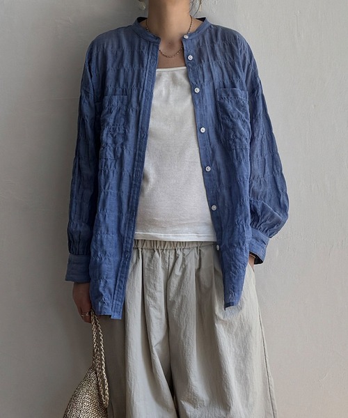 LBC（エルビーシー）の「バックシャーリングロングシャツ（シャツ/ブラウス・レディース・ホワイト/イエロー/ブルー/その他31・M）」の12枚目の写真