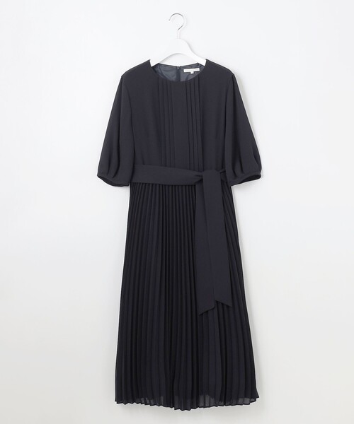 自由区(ジユウク)の「シフォンプリーツ ワンピース(ワンピース・レディース・ネイビー系/ブラウン系/ブラック系・32)」の15枚目の写真