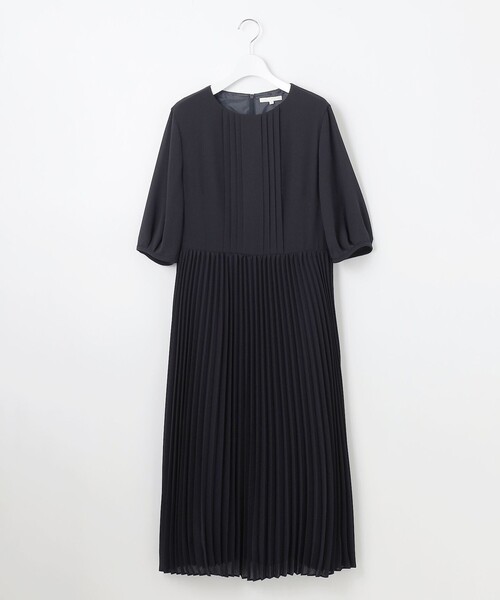 自由区(ジユウク)の「シフォンプリーツ ワンピース(ワンピース・レディース・ネイビー系/ブラウン系/ブラック系・32)」の22枚目の写真