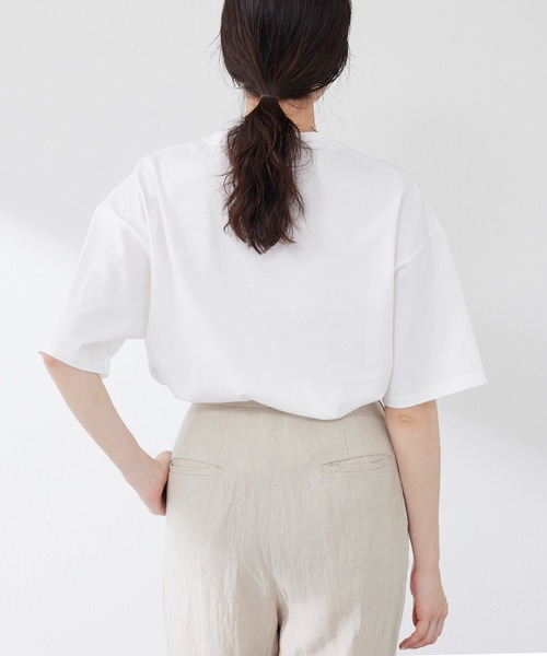 ウィムガゼットTシャツ　ホワイト ウィムガゼット Whim Gazette ロゴTシャツ （offwhite