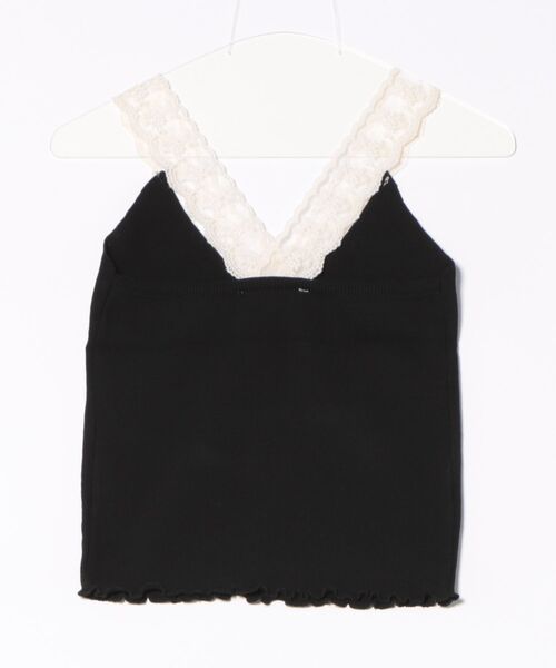 STYLEBLOCK（スタイルブロック）の「レースVネックキャミソール（キャミソール・レディース・ホワイト/ブラック/ベージュ系その他/グレー・FREE）」の5枚目の写真