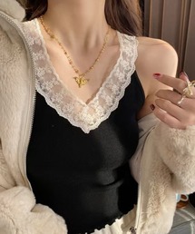 STYLEBLOCK | レースVネックキャミソール(キャミソール)